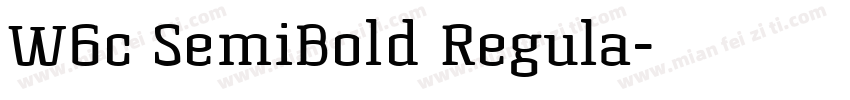 W6c SemiBold Regula字体转换
